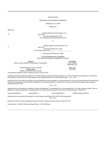 Thumbnail Oil-Dri Corporation Of America
 10-Q Quarterly Report FY 