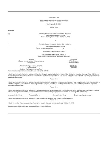 Thumbnail Oil-Dri Corporation Of America
 10-Q Quarterly Report FY 