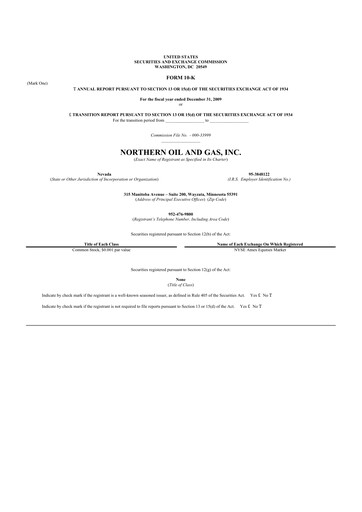 Thumbnail Northern Oil and Gas 10-K Annual Report 
