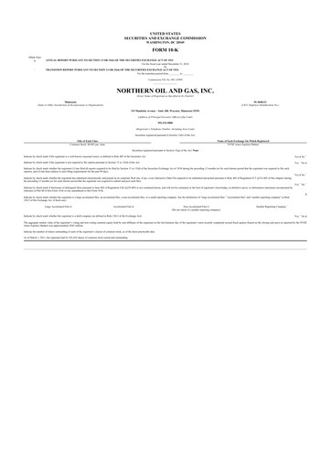Thumbnail Northern Oil and Gas 10-K Annual Report 