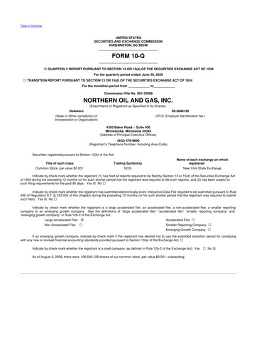Thumbnail Northern Oil and Gas 10-Q Quarterly Report FY2026 
