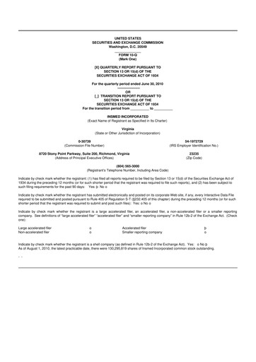 Vorschaubild Insmed 10-Q Quartalsbericht  