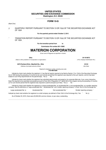 Thumbnail Materion
 10-Q Quarterly Report FY2015 