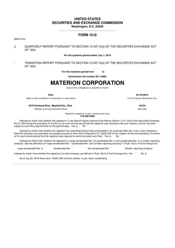 Thumbnail Materion
 10-Q Quarterly Report FY2016 
