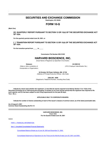 Thumbnail Harvard Bioscience 10-Q Quarterly Report FY 