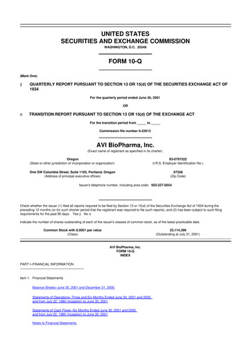 Thumbnail Sarepta Therapeutics
 10-Q Quarterly Report FY 