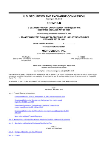 Thumbnail MicroVision 10-Q Quarterly Report FY 