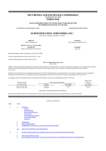 Vorschaubild Radius Recycling 10-K Jahresbericht 