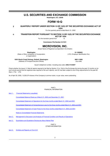 Thumbnail MicroVision 10-Q Quarterly Report FY 