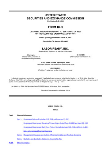 Thumbnail TrueBlue 10-Q Quarterly Report FY 