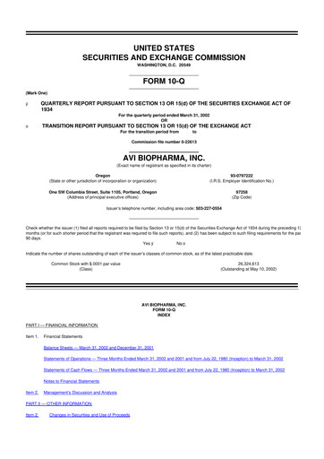 Thumbnail Sarepta Therapeutics
 10-Q Quarterly Report FY 