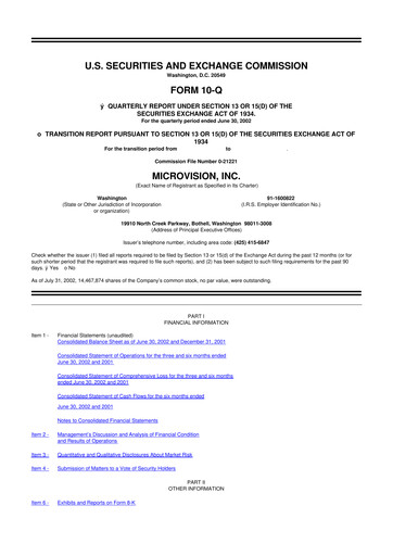 Thumbnail MicroVision 10-Q Quarterly Report FY 