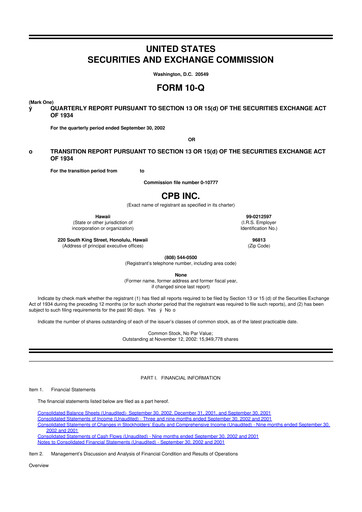 Thumbnail Central Pacific Financial 10-Q Quarterly Report FY 