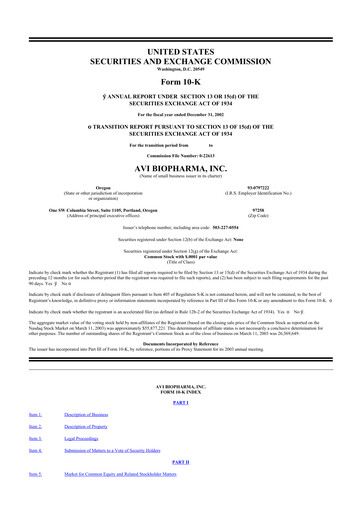 Thumbnail Sarepta Therapeutics
 10-K Annual Report 