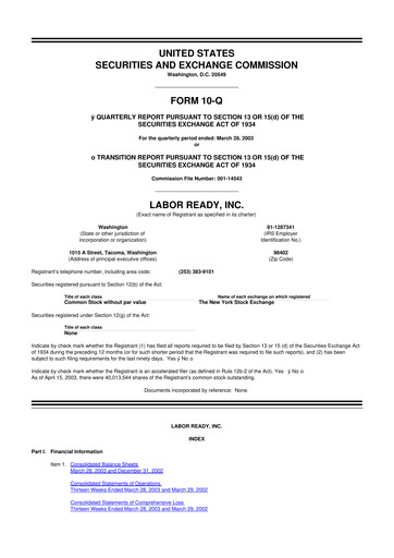 Thumbnail TrueBlue 10-Q Quarterly Report FY 