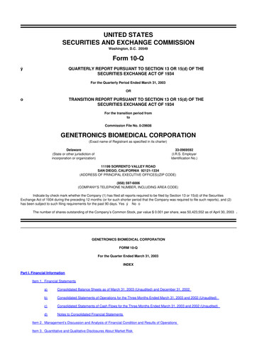 Vorschaubild Inovio Pharmaceuticals 10-Q Quartalsbericht  
