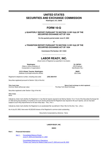 Thumbnail TrueBlue 10-Q Quarterly Report FY 