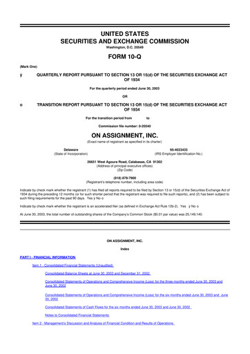Thumbnail ASGN 10-Q Quarterly Report FY 