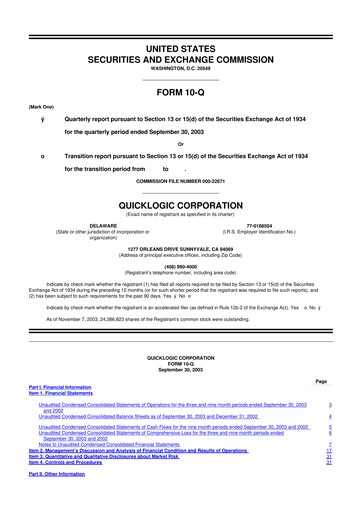 Thumbnail Quicklogic 10-Q Quarterly Report FY 