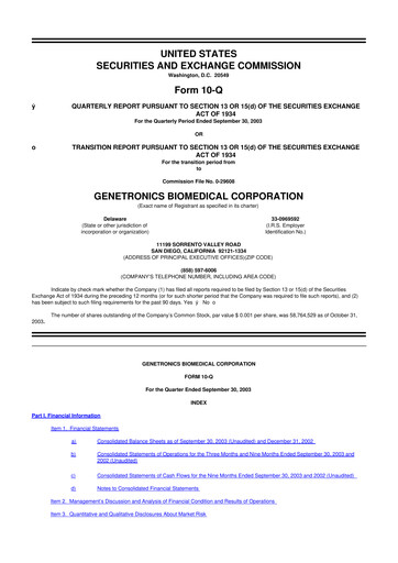 Vorschaubild Inovio Pharmaceuticals 10-Q Quartalsbericht  