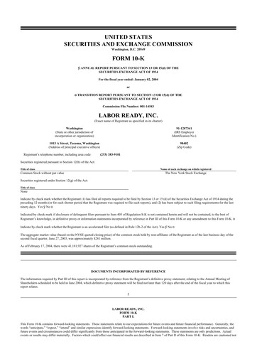 Thumbnail TrueBlue 10-K Annual Report 