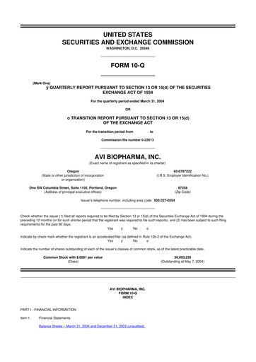 Thumbnail Sarepta Therapeutics
 10-Q Quarterly Report FY 