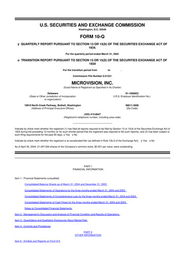 Thumbnail MicroVision 10-Q Quarterly Report FY 