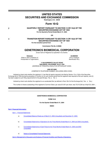 Vorschaubild Inovio Pharmaceuticals 10-Q Quartalsbericht  