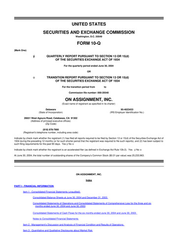 Thumbnail ASGN 10-Q Quarterly Report FY 