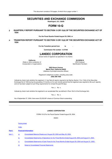 Thumbnail Lifecore Biomedical 10-Q Quarterly Report FY 