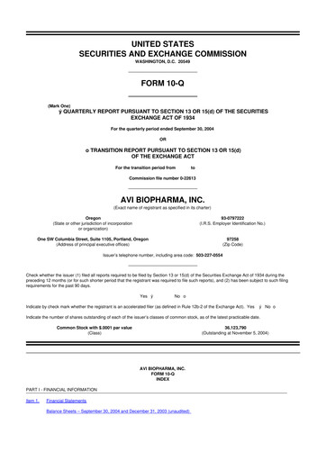 Thumbnail Sarepta Therapeutics
 10-Q Quarterly Report FY 