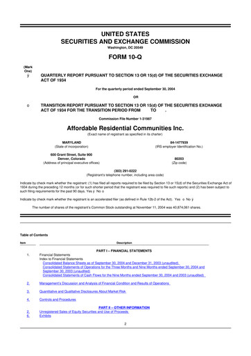 Miniature Hilltop Holdings 10-Q Rapport trimestriel  