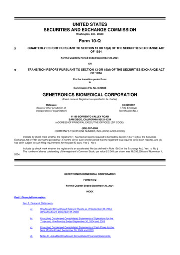 Vorschaubild Inovio Pharmaceuticals 10-Q Quartalsbericht  