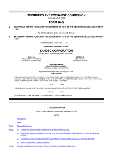 Thumbnail Lifecore Biomedical 10-Q Quarterly Report FY 