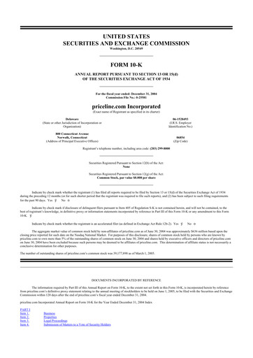 Thumbnail Booking Holdings (Booking.com) 10-K Annual Report 