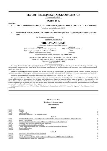 Thumbnail Innoviva 10-K Annual Report 