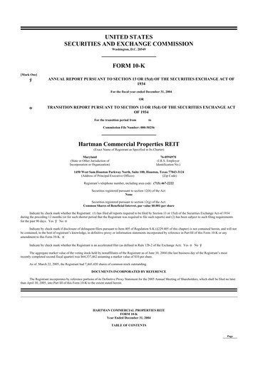 Thumbnail Whitestone REIT 10-K Annual Report 