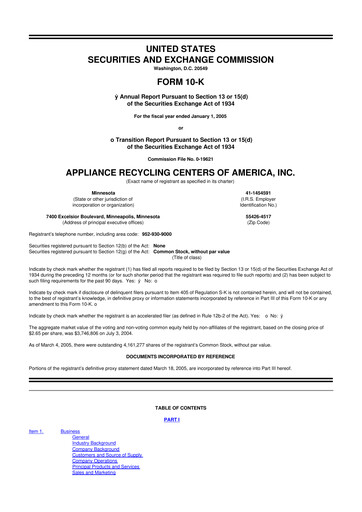 Miniature ALT5 Sigma 10-K Rapport annuel 