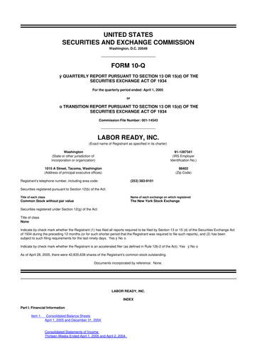 Thumbnail TrueBlue 10-Q Quarterly Report FY 