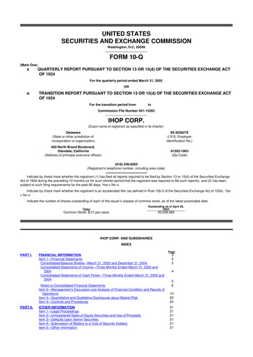 Thumbnail Dine Brands Global 10-Q Quarterly Report FY 