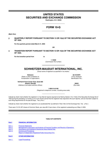 Thumbnail Mativ Holdings 10-Q Quarterly Report FY 