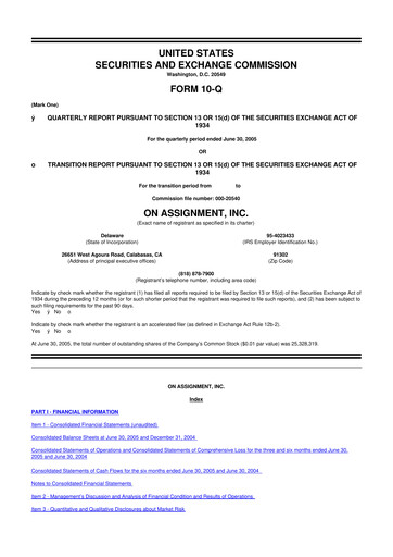 Thumbnail ASGN 10-Q Quarterly Report FY 