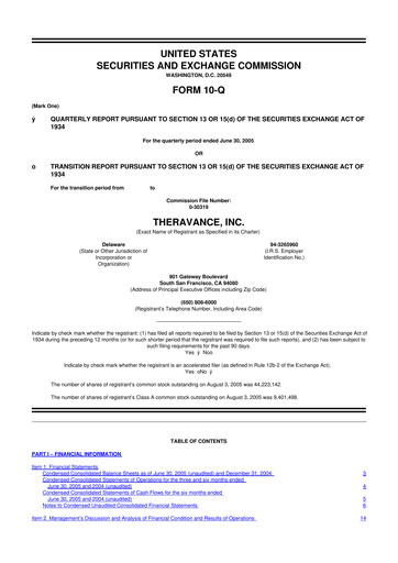 Thumbnail Innoviva 10-Q Quarterly Report FY 