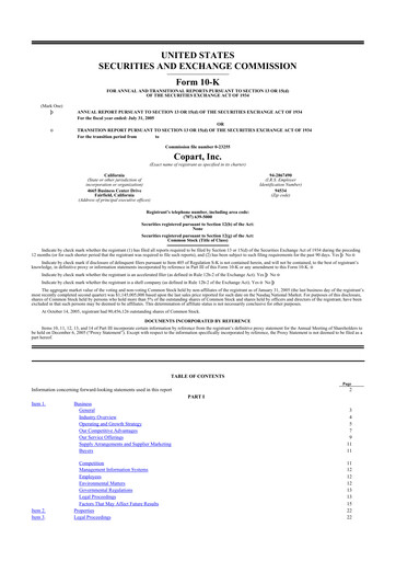 Thumbnail Copart
 10-K Annual Report 