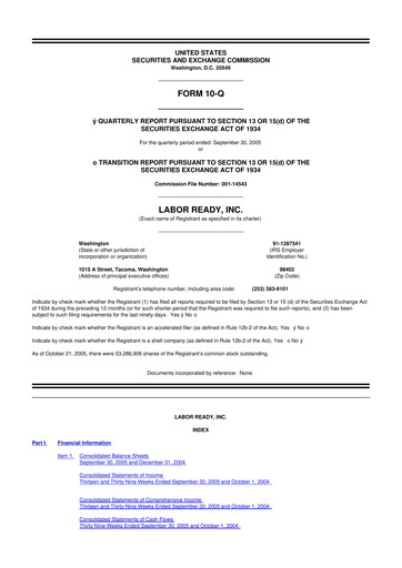 Thumbnail TrueBlue 10-Q Quarterly Report FY 