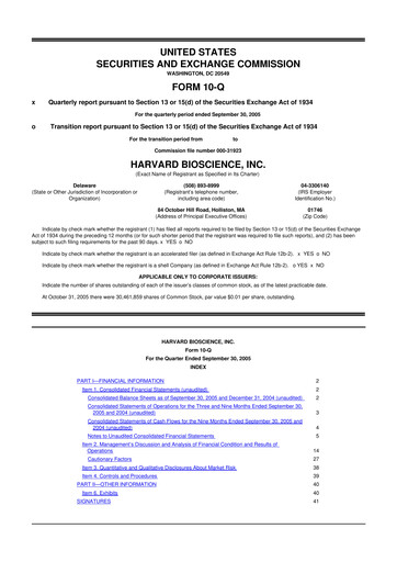 Thumbnail Harvard Bioscience 10-Q Quarterly Report FY 