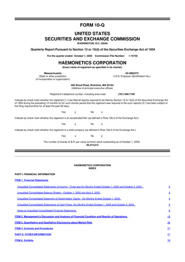 Thumbnail Haemonetics 10-Q Quarterly Report FY 