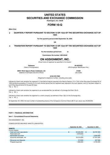 Thumbnail ASGN 10-Q Quarterly Report FY 