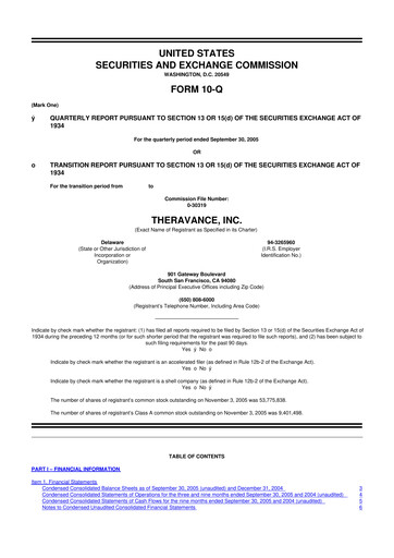 Thumbnail Innoviva 10-Q Quarterly Report FY 