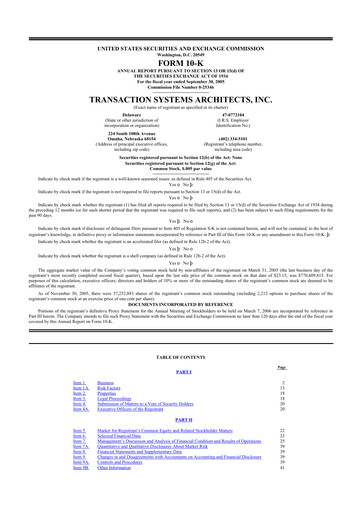 Thumbnail ACI Worldwide
 10-K Annual Report 